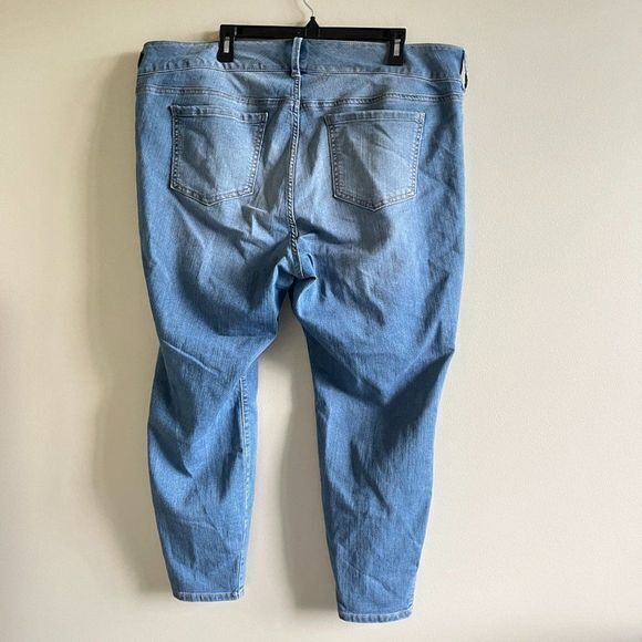 Torrid Women's Size 22S Blue Denim 3-Button High Rise Stretch Ankle Jeggings - Picture 5 of 9